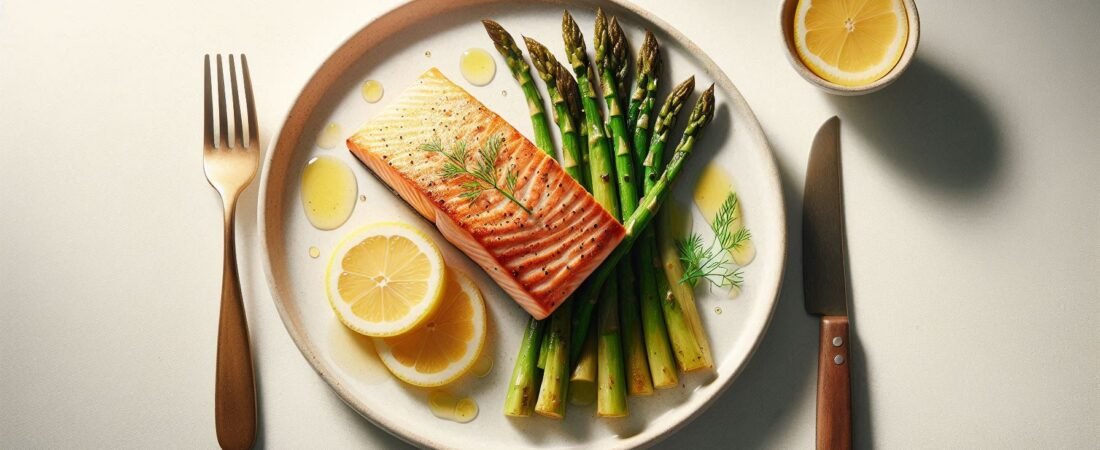 Salmón con Espárragos
