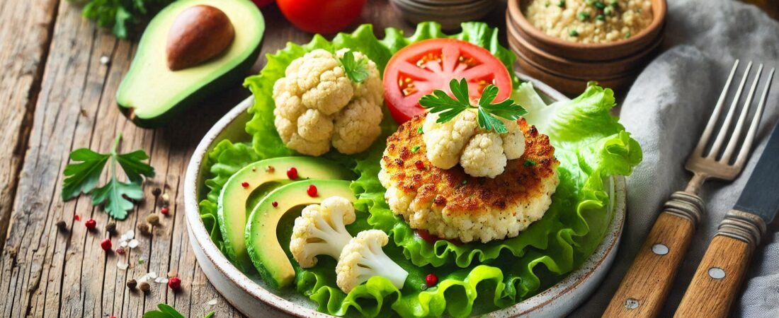 Hamburguesas de Coliflor y Carne