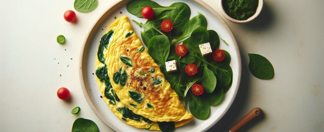 Omelette de Espinacas y Queso