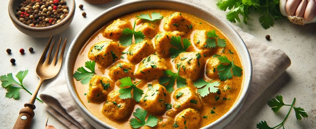 Pollo al Curry con Crema de Coco