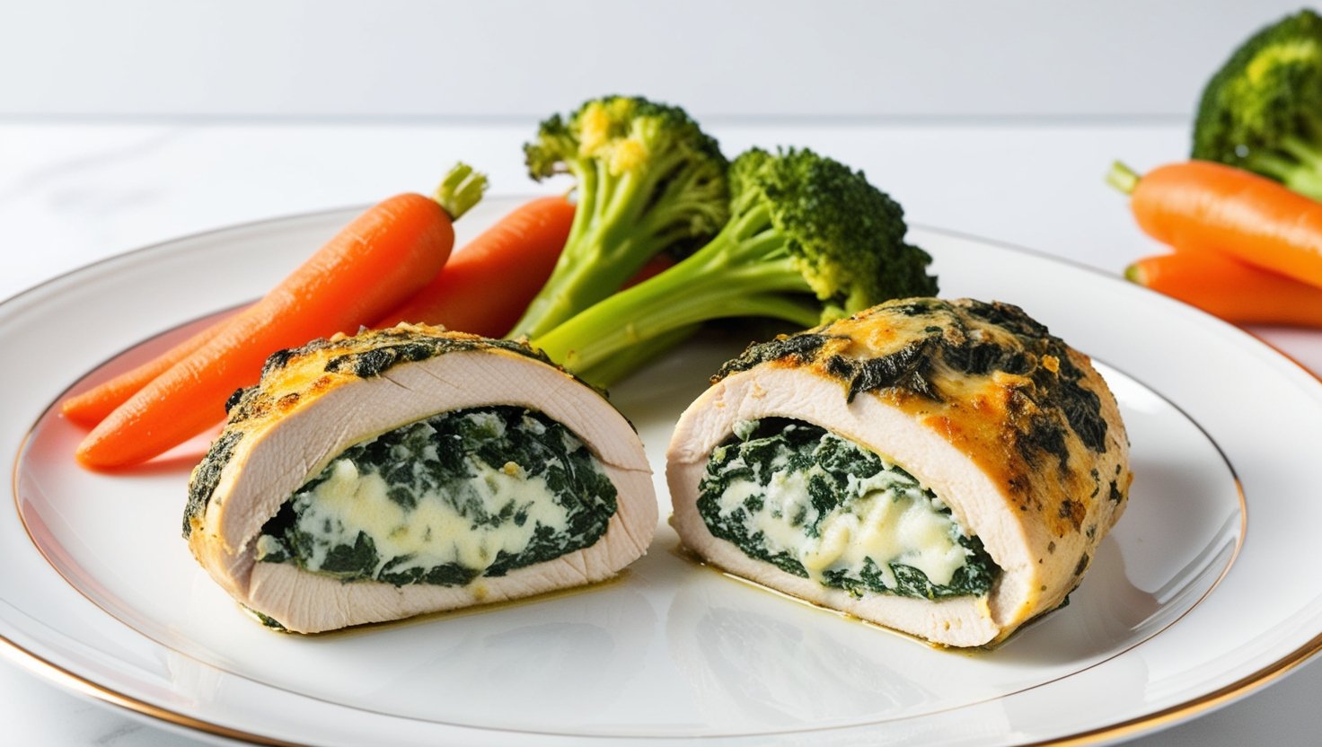 Pechuga de Pollo Rellena de Espinaca